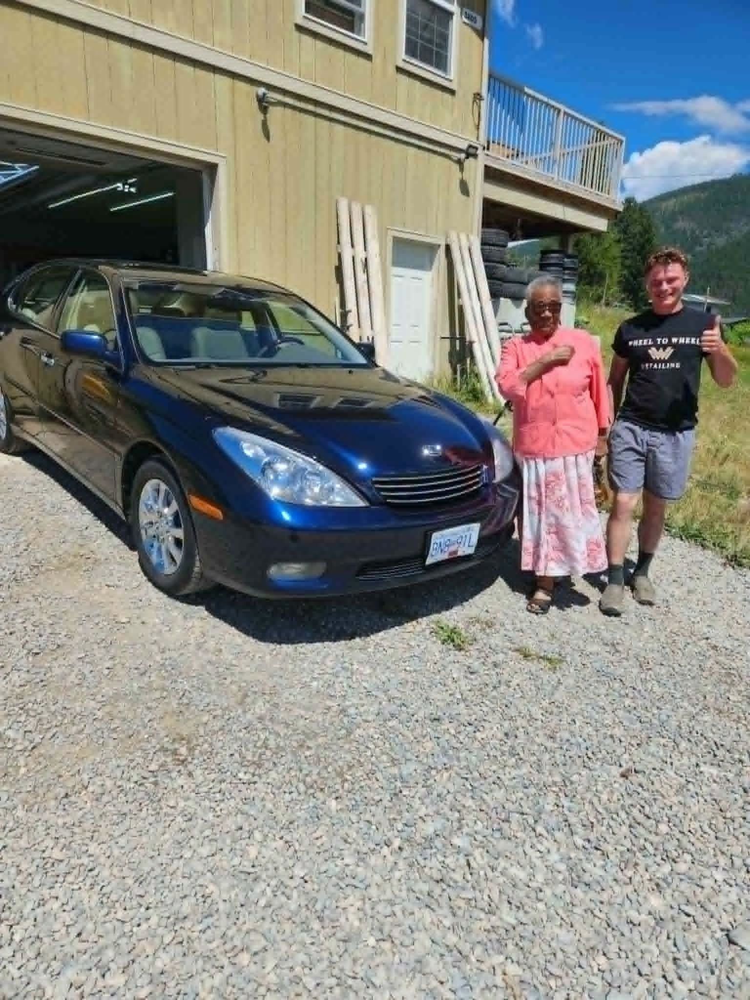 Headlight restoration before and after — Creston BC